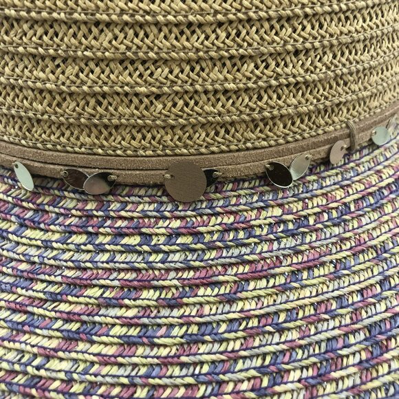 San Diego Hat Company Straw Wide Brim Hat | Multicolor Brim | Women’s OS main image 11